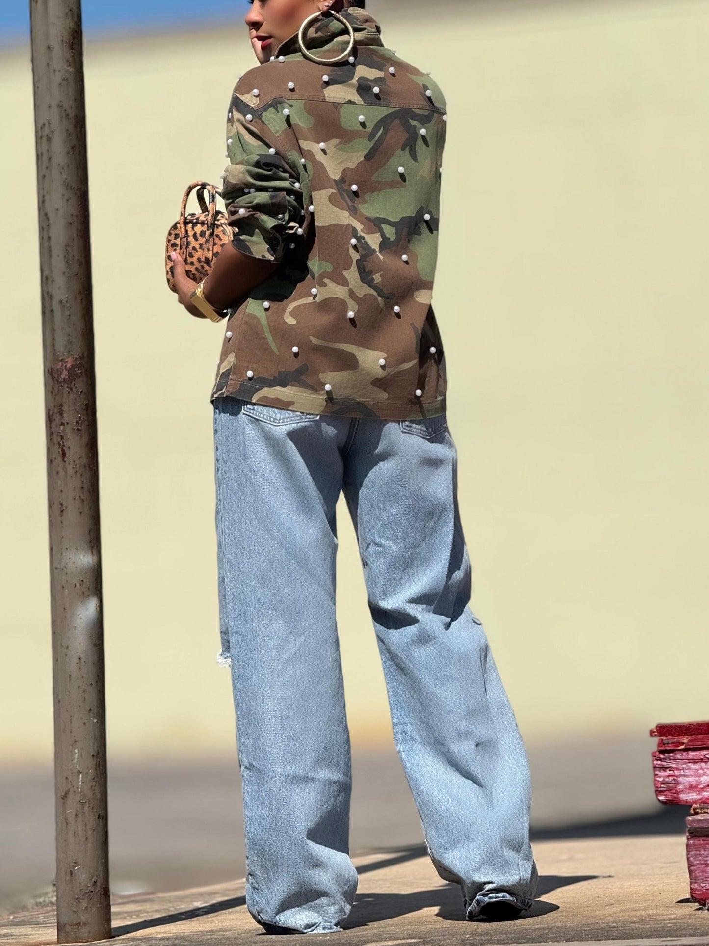 Hampstead Embellished Utility Shirt (Available in 3XL)