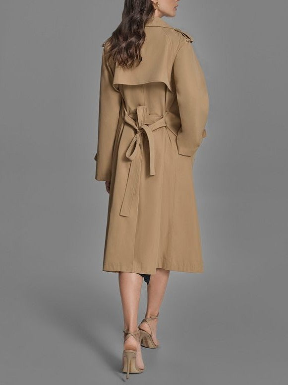 Women's Double-Breasted Belted Trench Coat