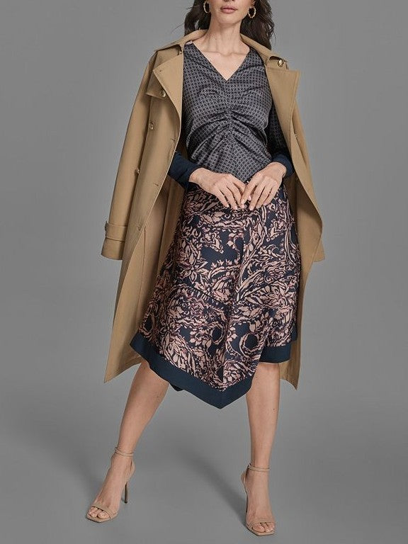 Women's Double-Breasted Belted Trench Coat