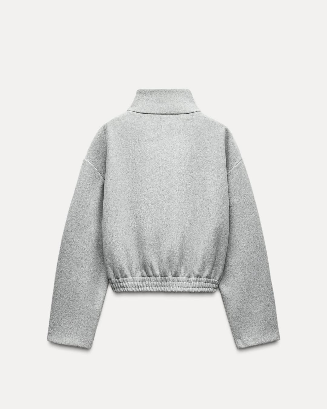 Cozy Grey Half Zip Fleece Sweat Set