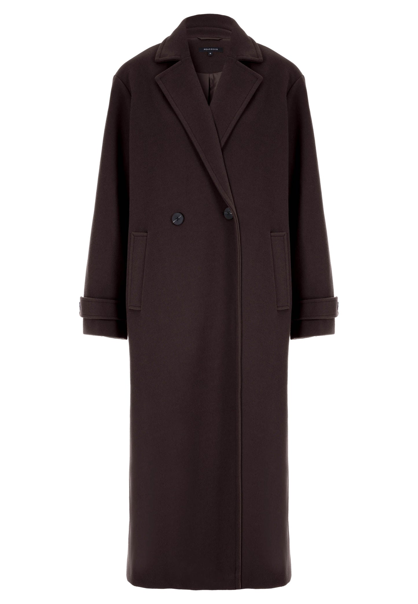 Womens Chocolate Brown Formal Dad Coat