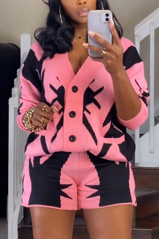 Barbed Neon Knit Set