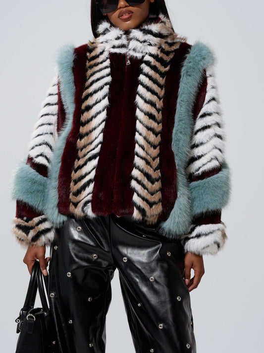 Have It All Paneled Fur Coat