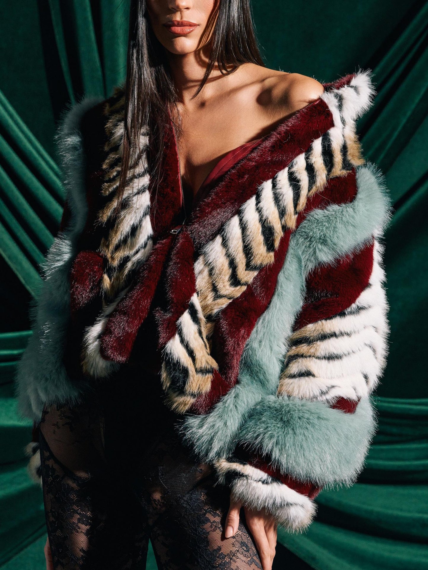 Have It All Paneled Fur Coat