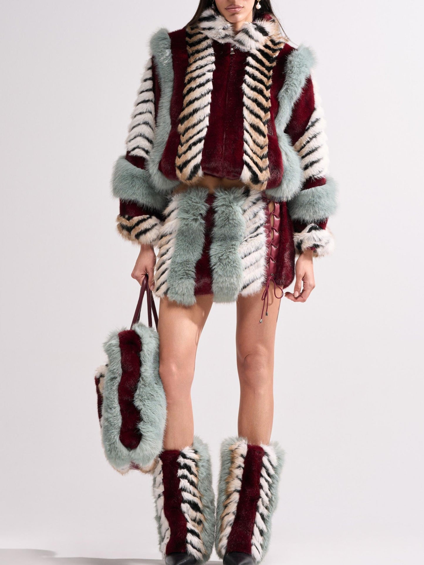 Have It All Paneled Fur Coat