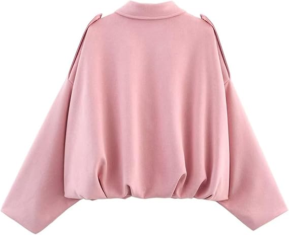 Faux Suede Lapel Pilot Bomber Jacket