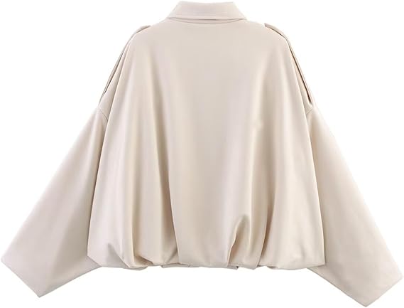 Faux Suede Lapel Pilot Bomber Jacket