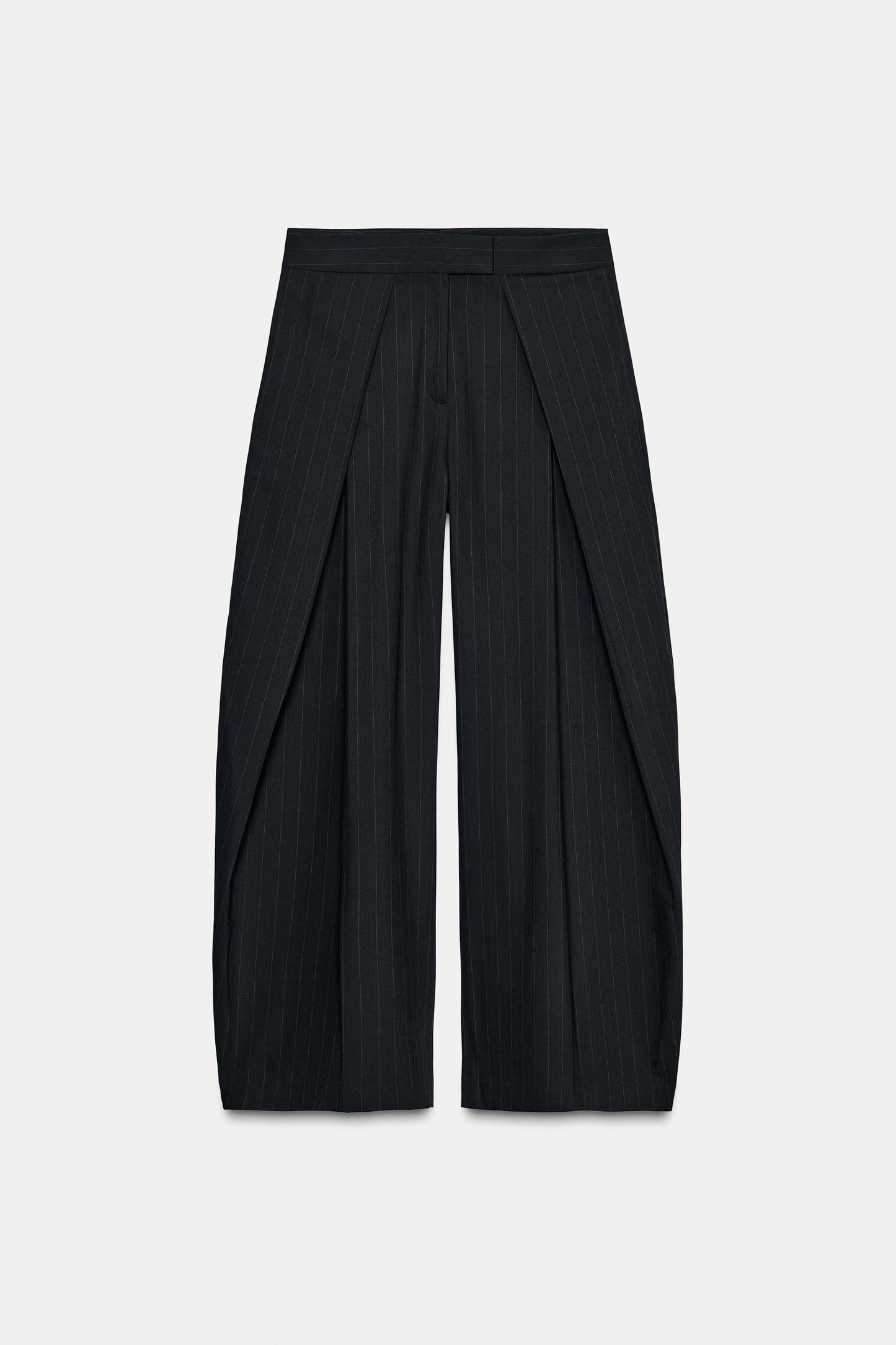 Pinstripe Pleated Pants