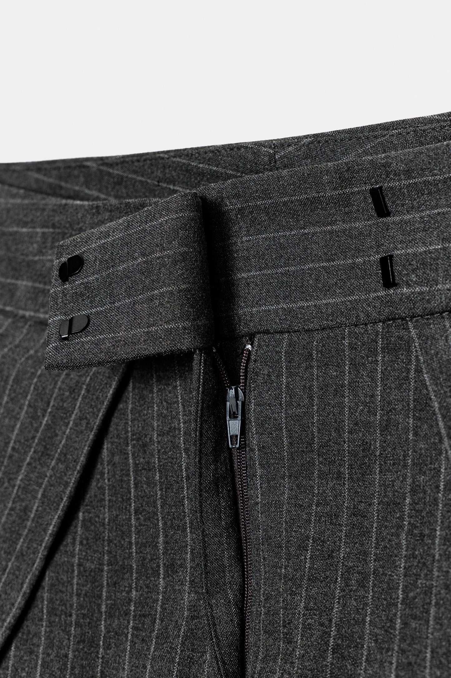 Pinstripe Pleated Pants