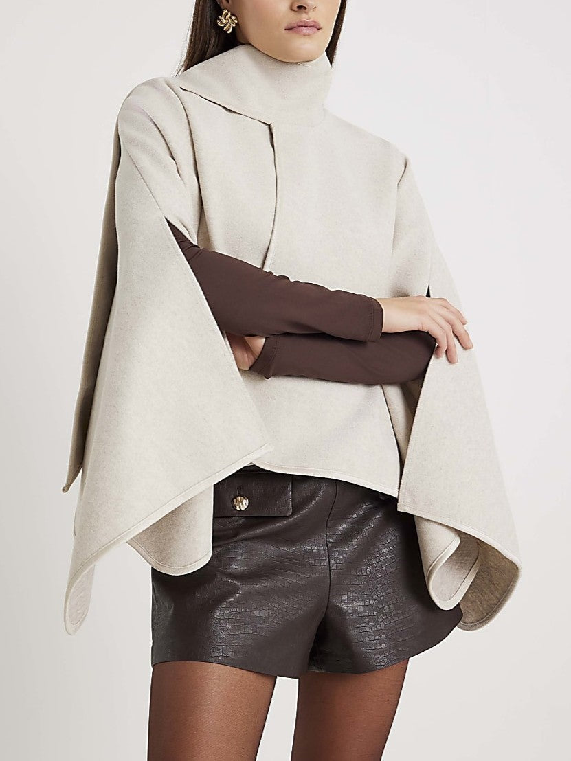 Cream Scarf Cape