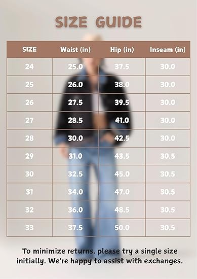 Adjustable Wasit Baggy Jeans with Snap-Button Waistband