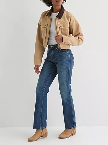 Padded Denim Barn Jacket