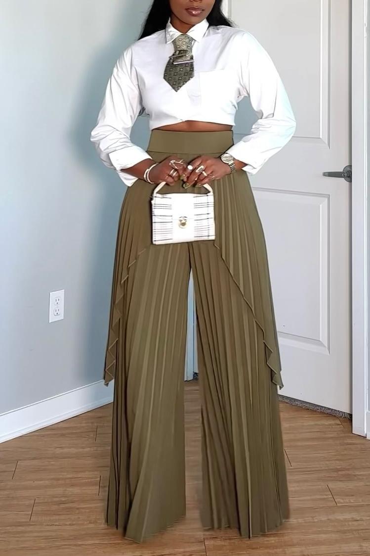 Pleated Lightweight Trousers