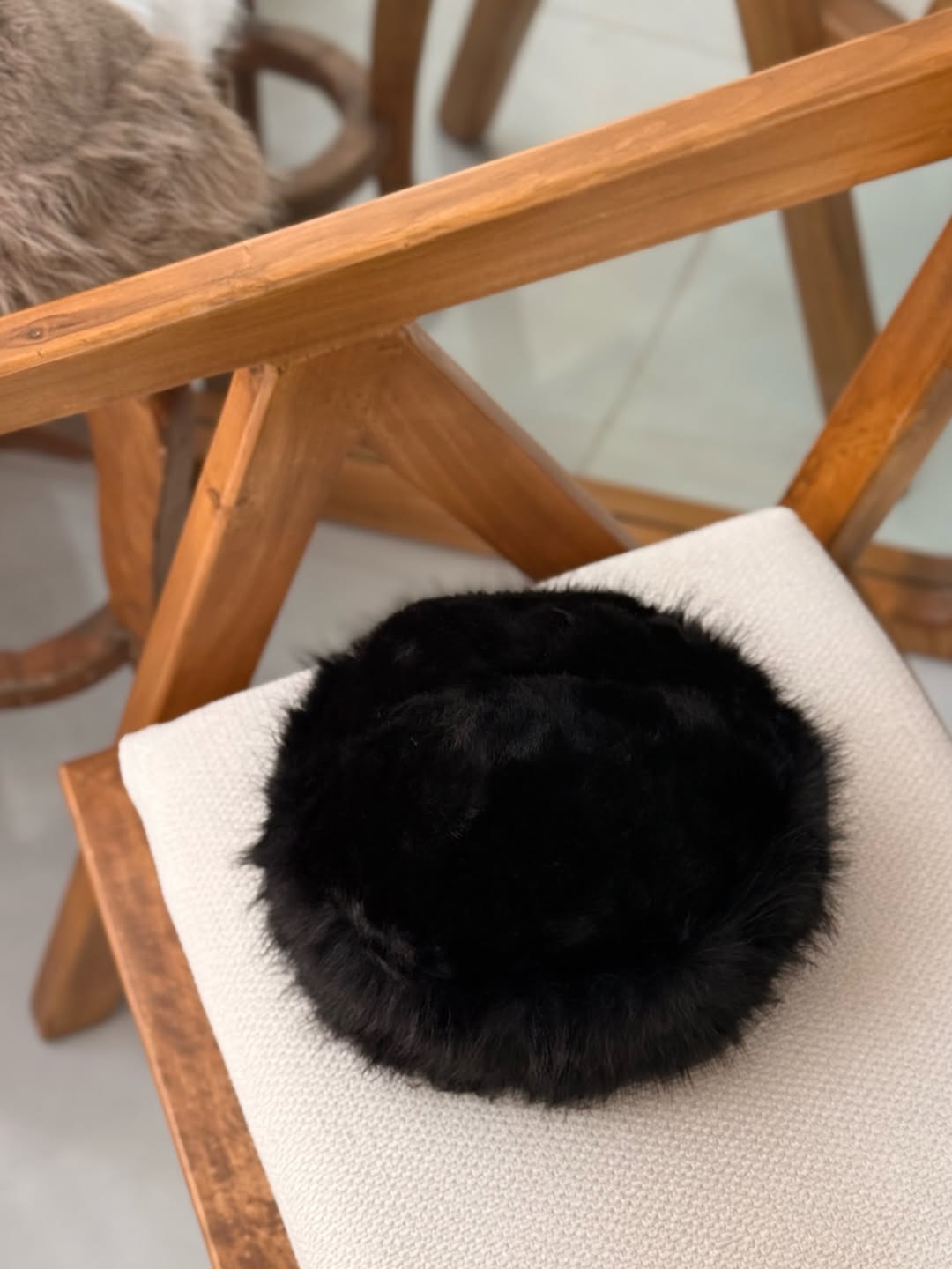 Multi-Tone Plush Faux Fur Bucket Hat