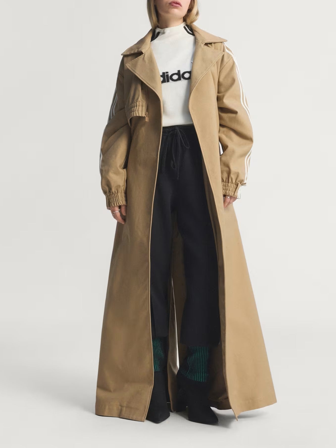 Extra-Long Sporty Windbreaker