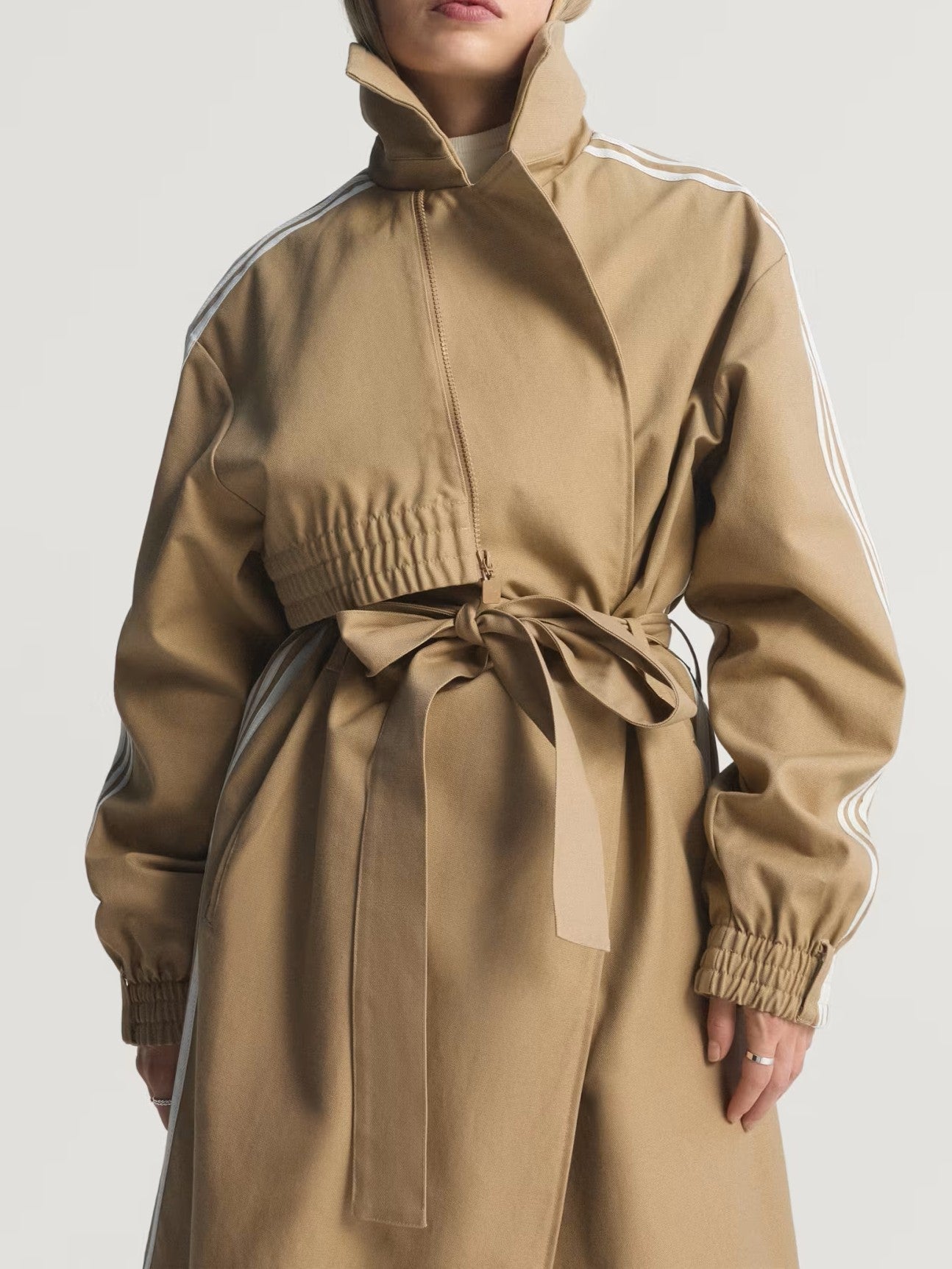 Extra-Long Sporty Windbreaker