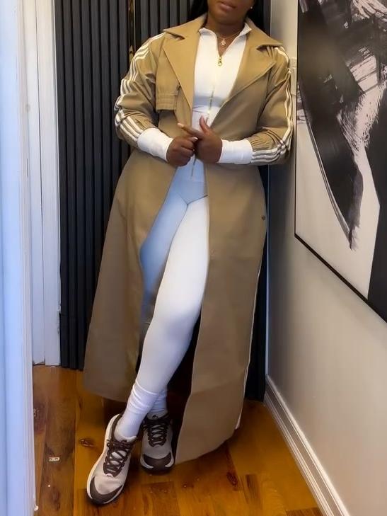 Extra-Long Sporty Windbreaker