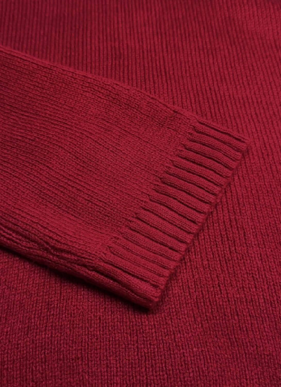 Women's Trendy Turtleneck Sweaters Side Slit Zip up Pullover