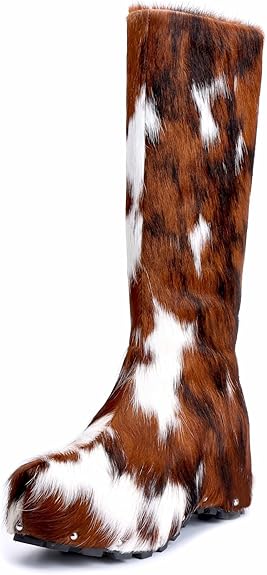 Wide Calf Cowgirl Boots – Handmade Knee-High Country Cowboy Winter Boots