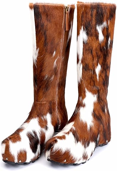 Wide Calf Cowgirl Boots – Handmade Knee-High Country Cowboy Winter Boots