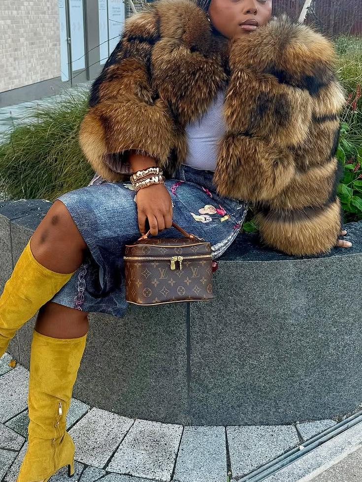 Super Hot Winter Women Luxury Thick Faux Fur Coat