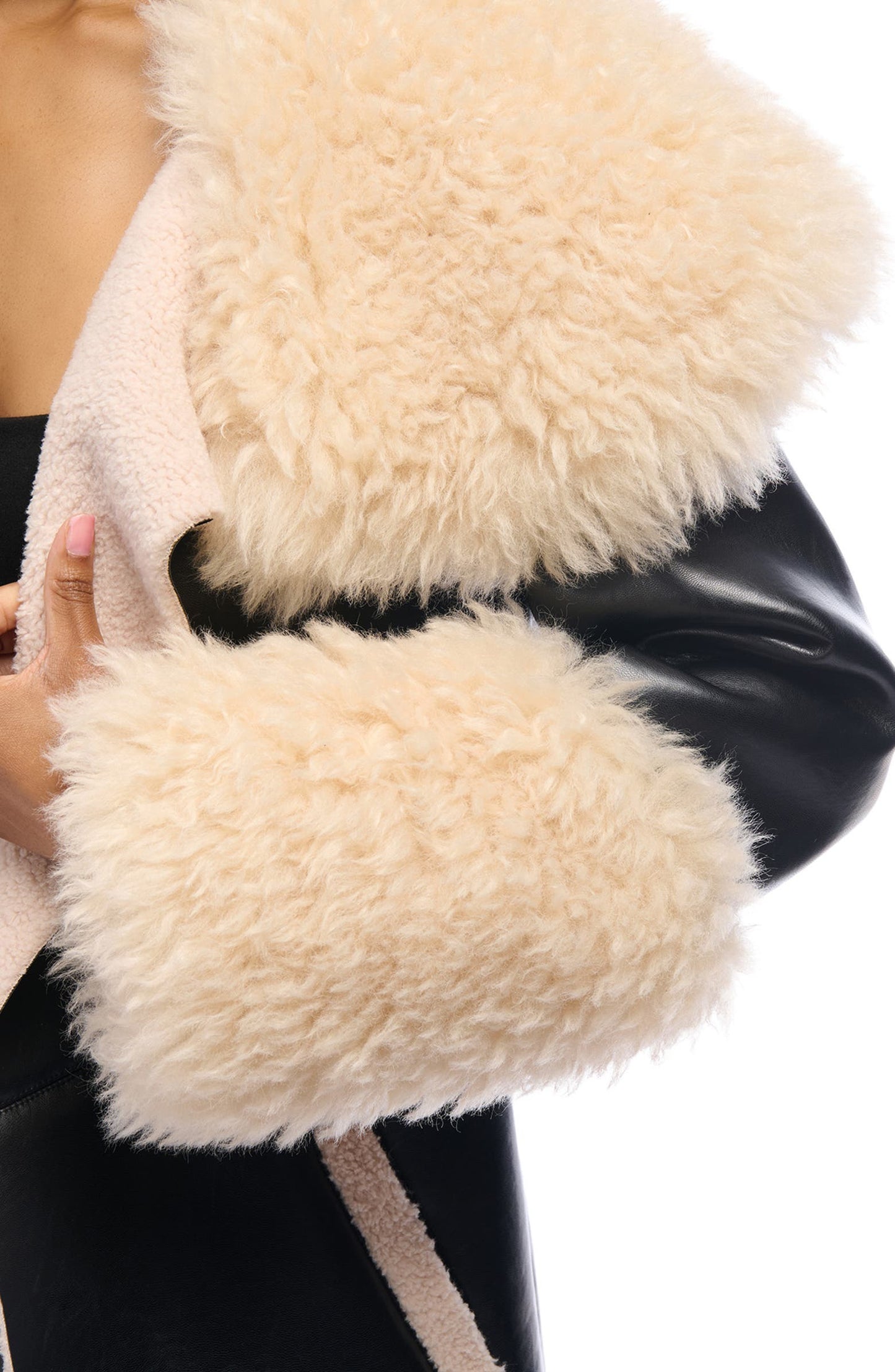 Faux Fur Trench Coat