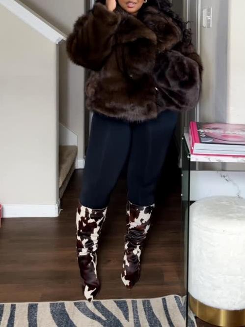 Short Faux Fur Jacket