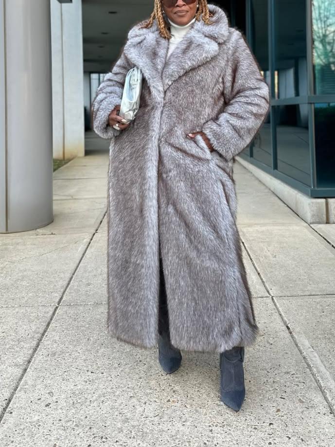 Faux Fur Maxi Coat