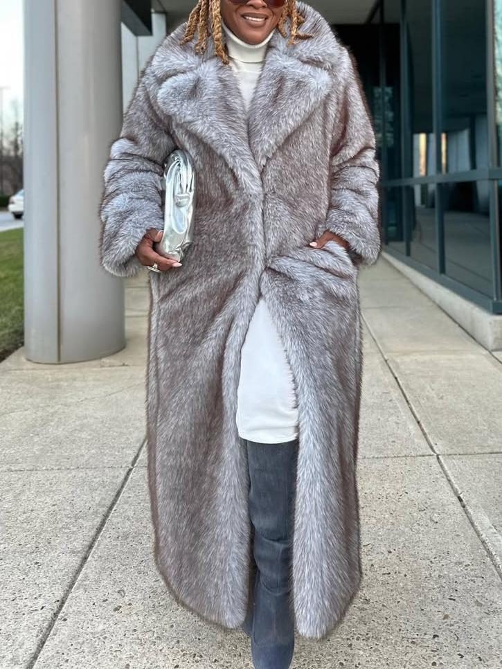 Faux Fur Maxi Coat