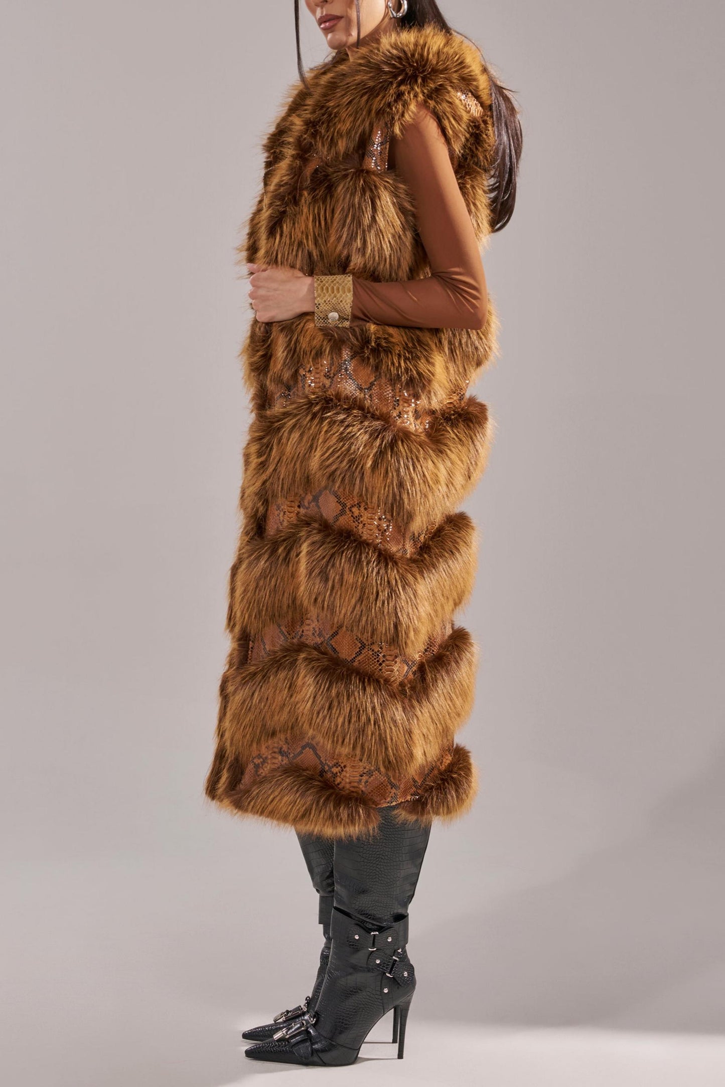 Good Owen Fur Trim Vest