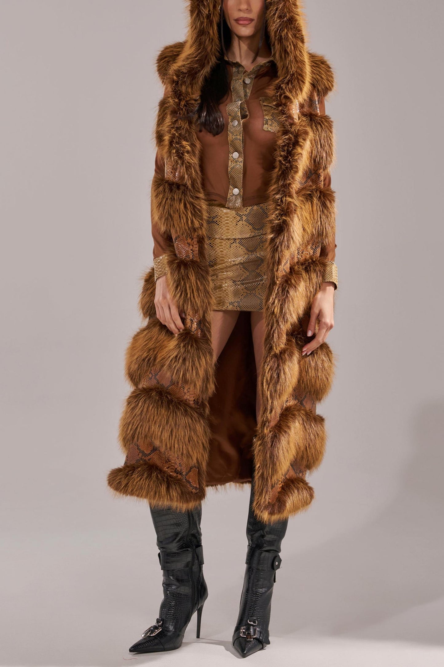 Good Owen Fur Trim Vest