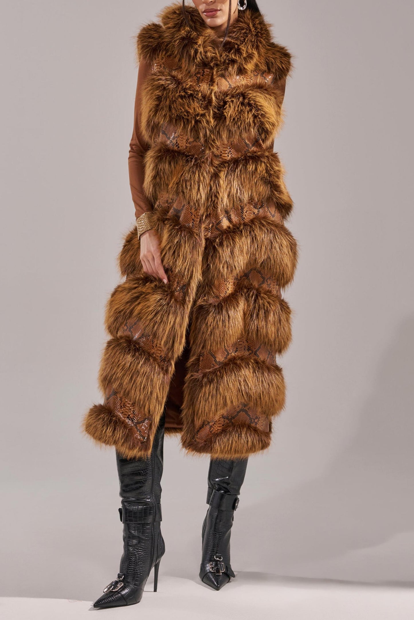 Good Owen Fur Trim Vest