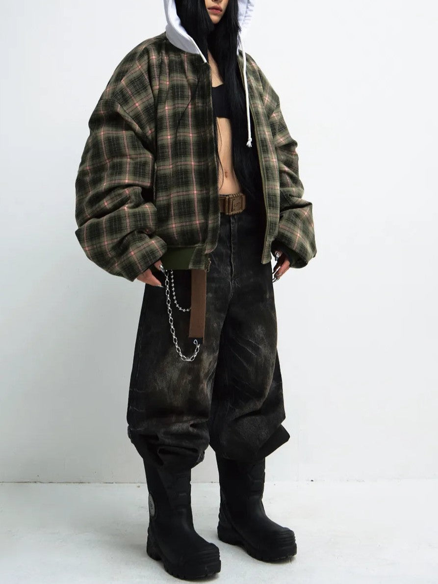 Peoplesense Reversible Checked Cotton Jacket