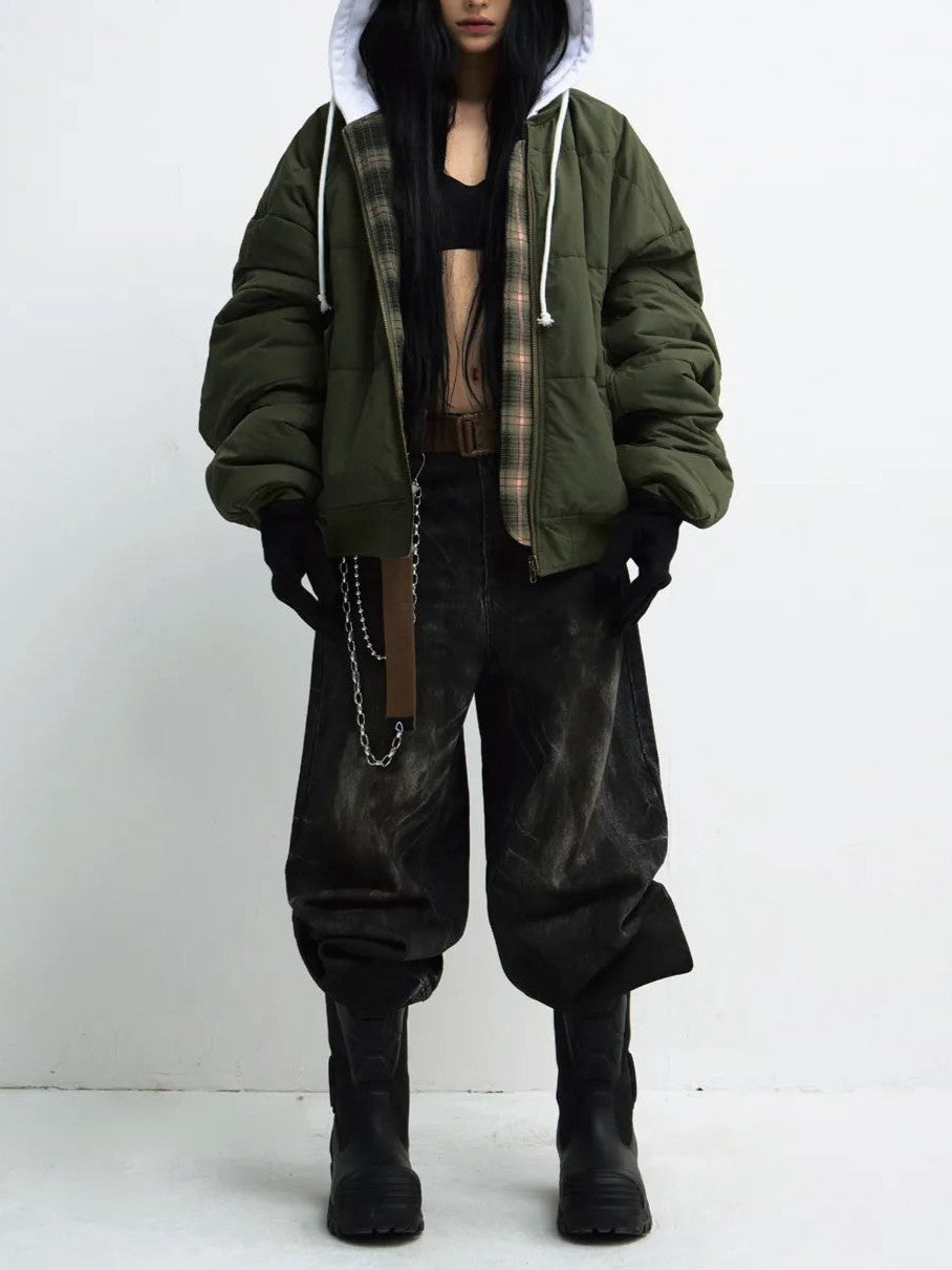 Peoplesense Reversible Checked Cotton Jacket