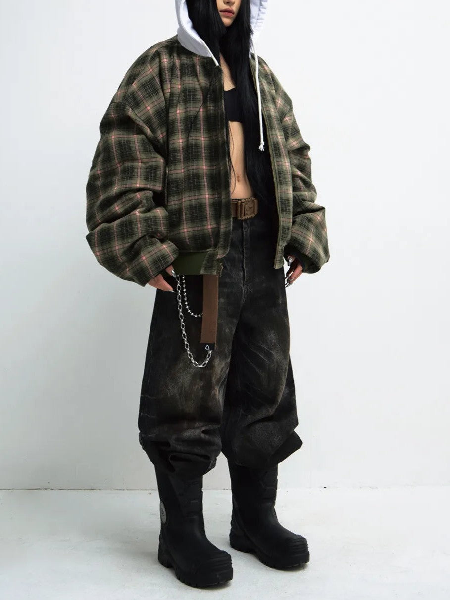 Peoplesense Reversible Checked Cotton Jacket