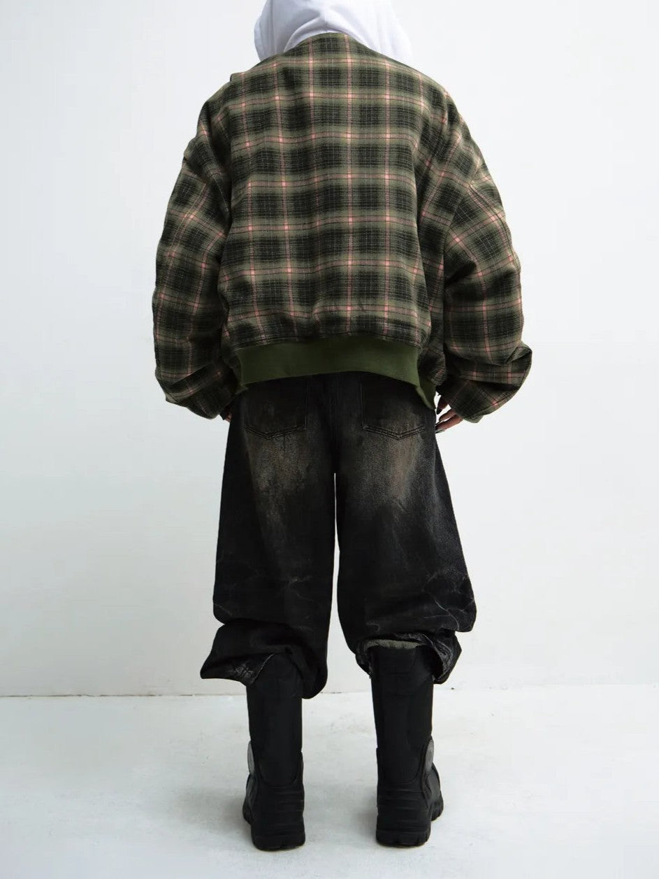 Peoplesense Reversible Checked Cotton Jacket