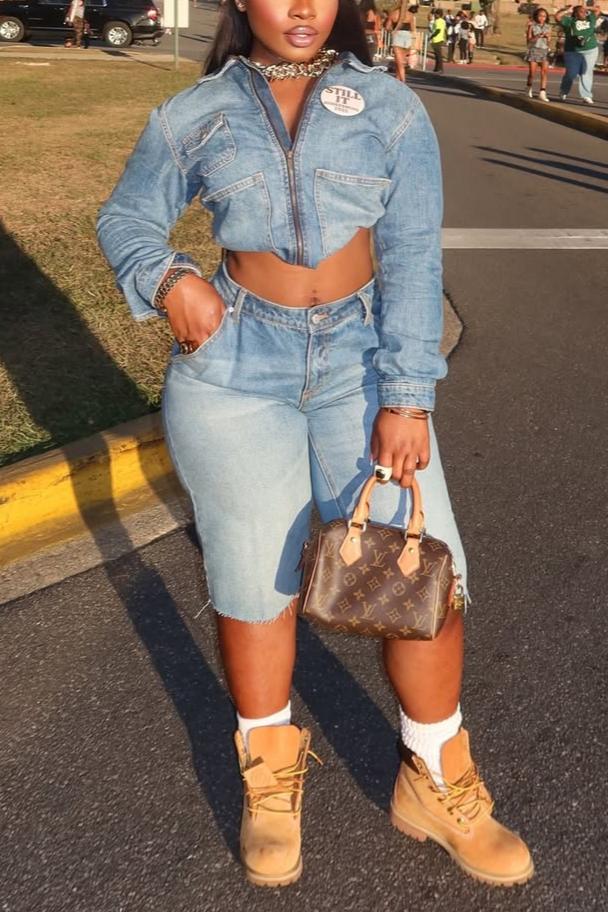 Women’s Denim Utility Jacket