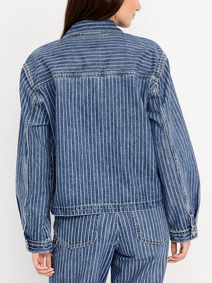 Cropped Jean Chore Jacket