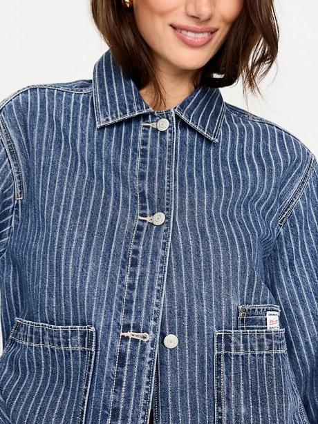 Cropped Jean Chore Jacket