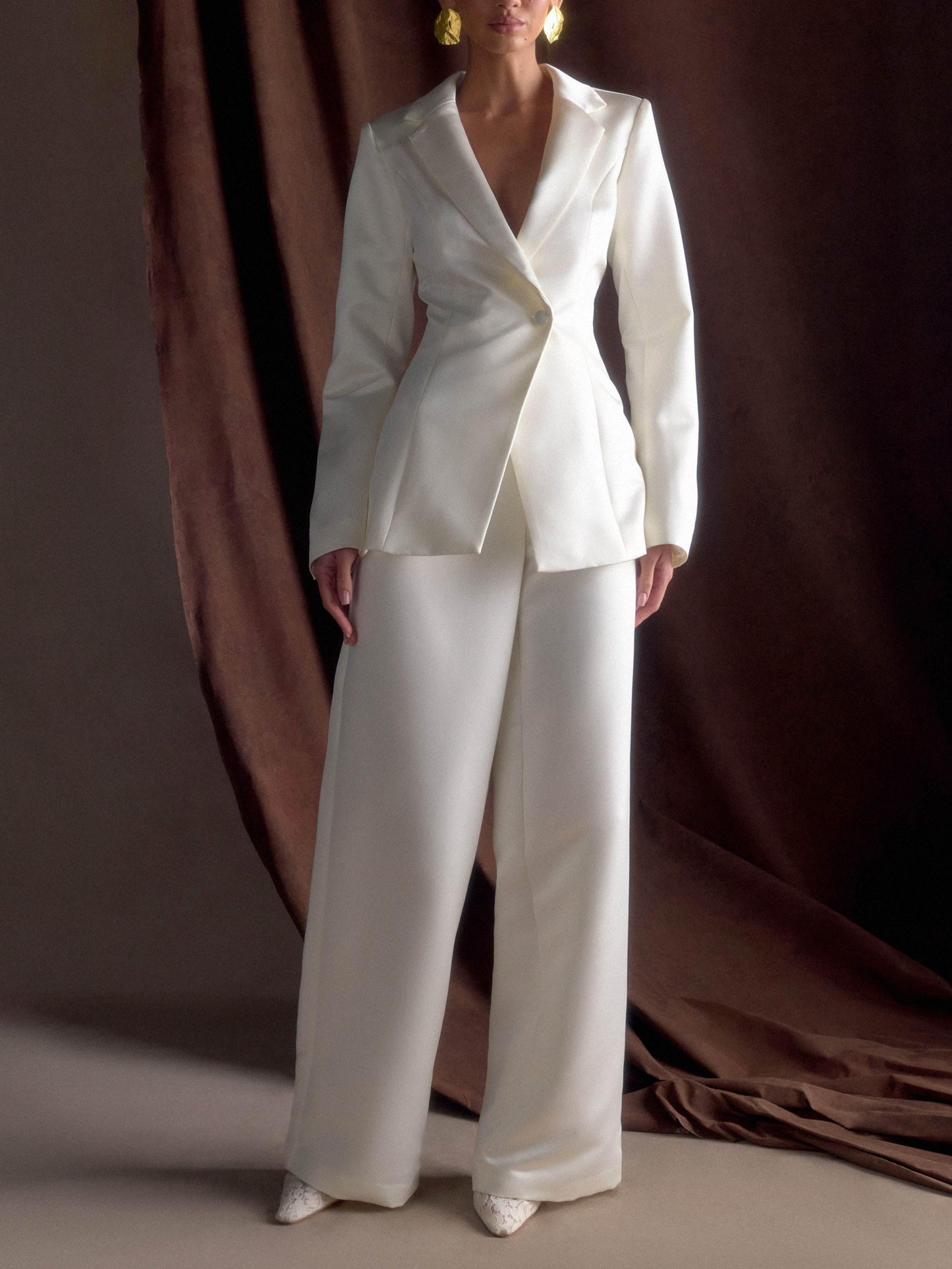 Tailored Satin Blazer