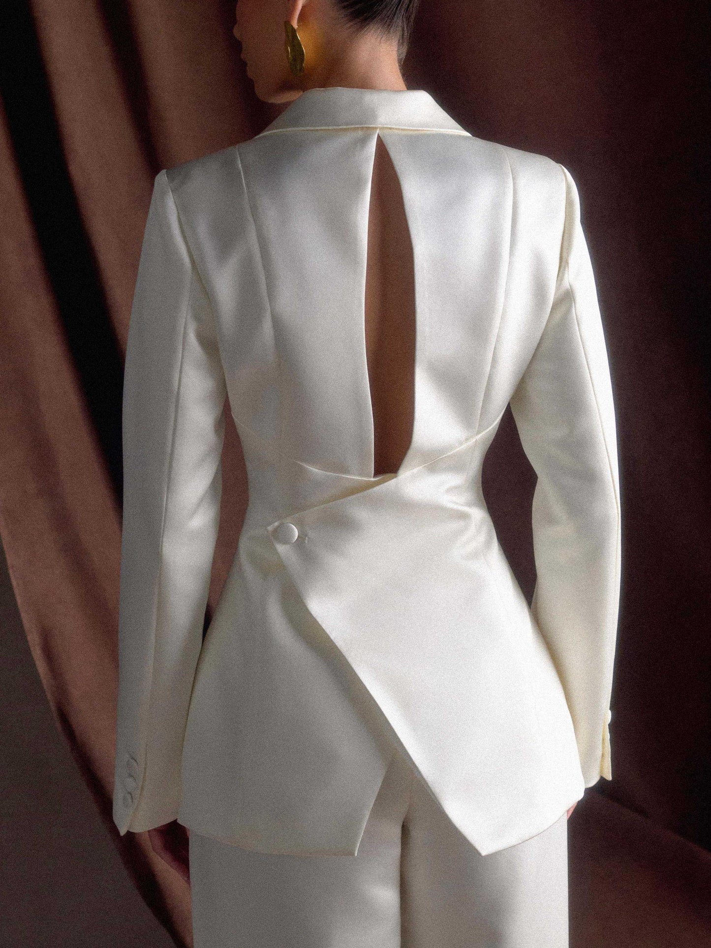 Tailored Satin Blazer