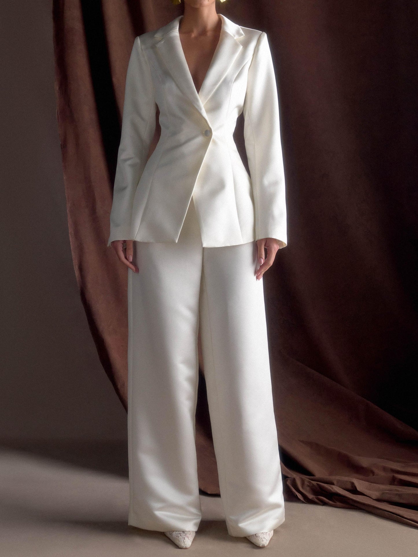 Tailored Satin Blazer