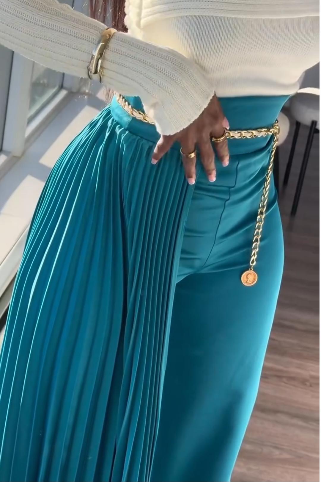 Pleated Pants