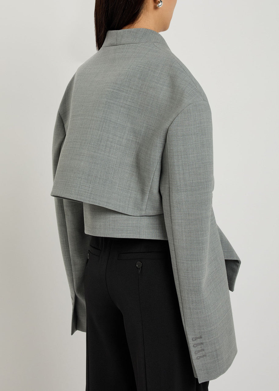 Mode Cut-out Woven Jacket
