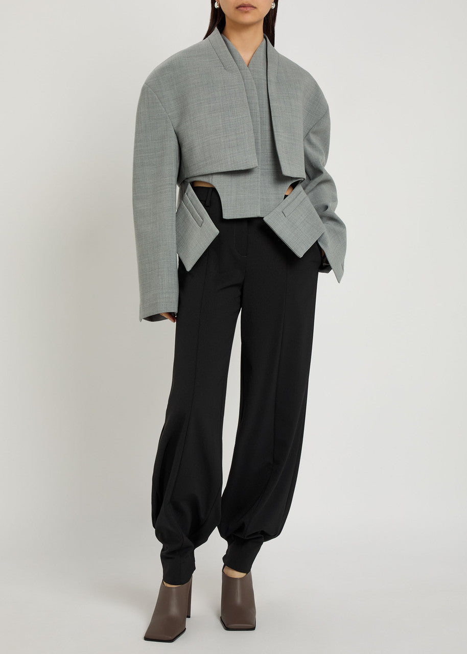 Mode Cut-out Woven Jacket