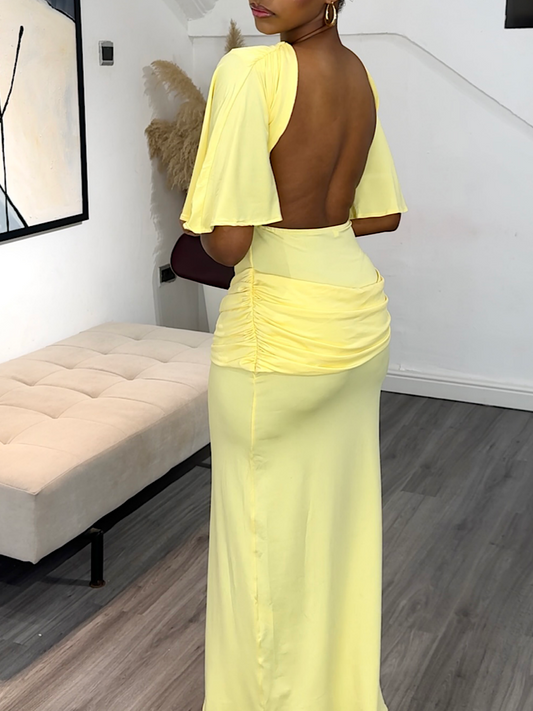 Kendra Yellow Dress