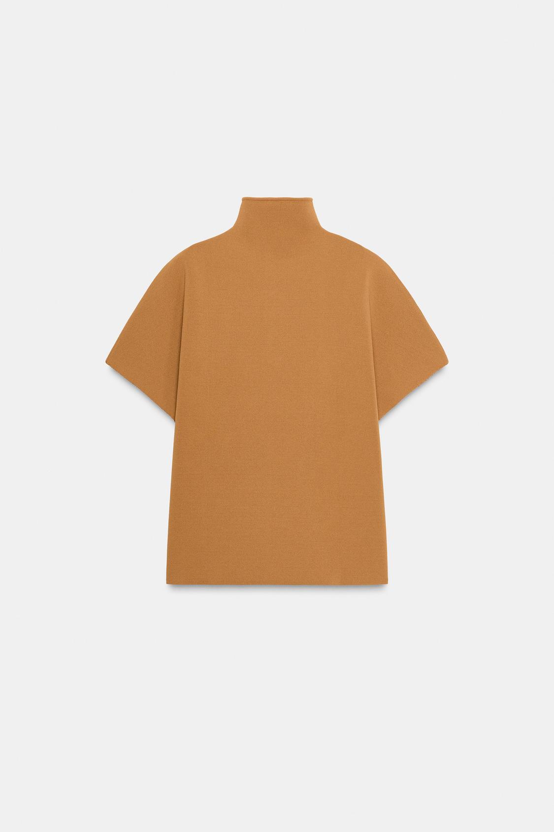 Short Sleeve Knit Zip Jumper