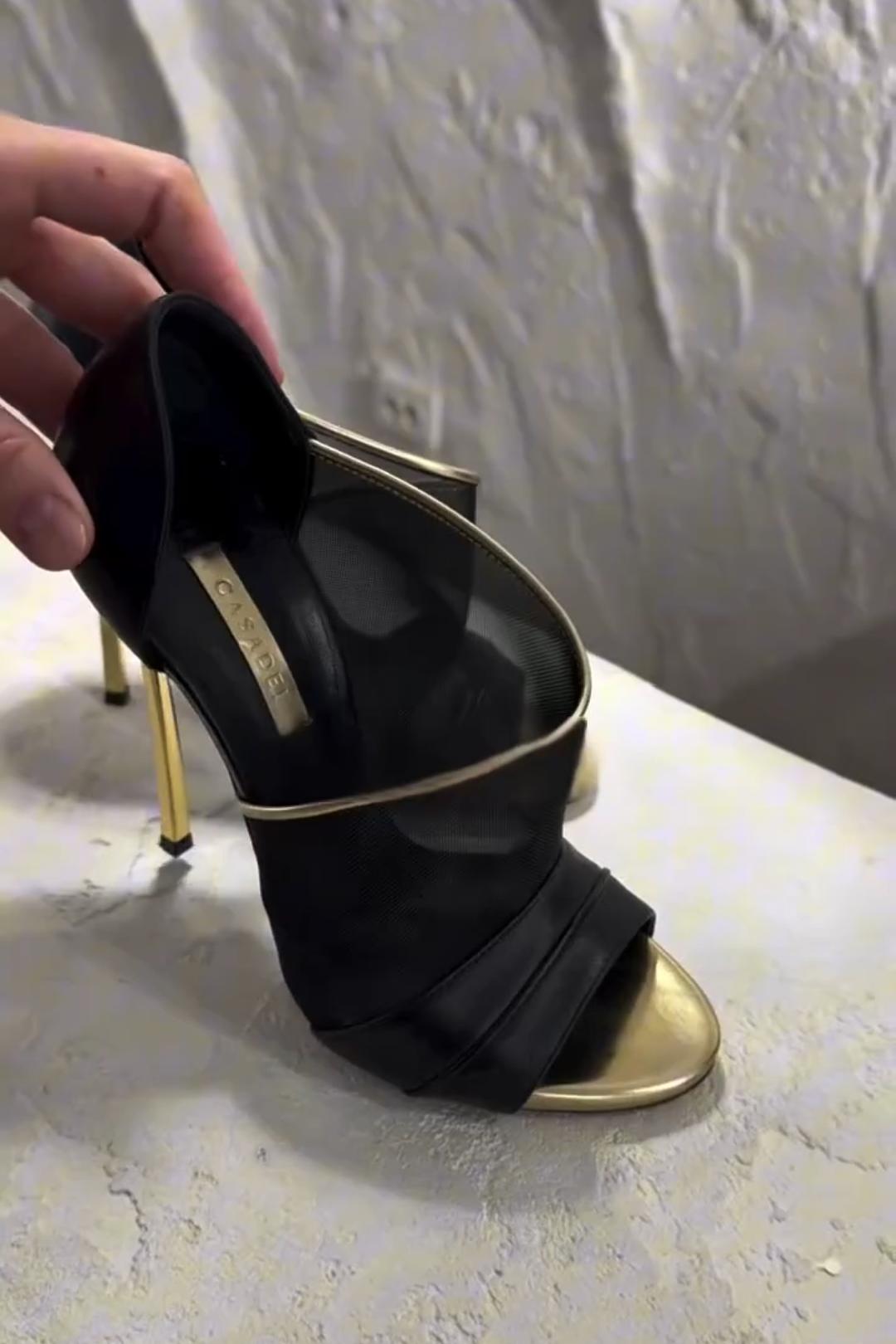 Mesh Stiletto Heels