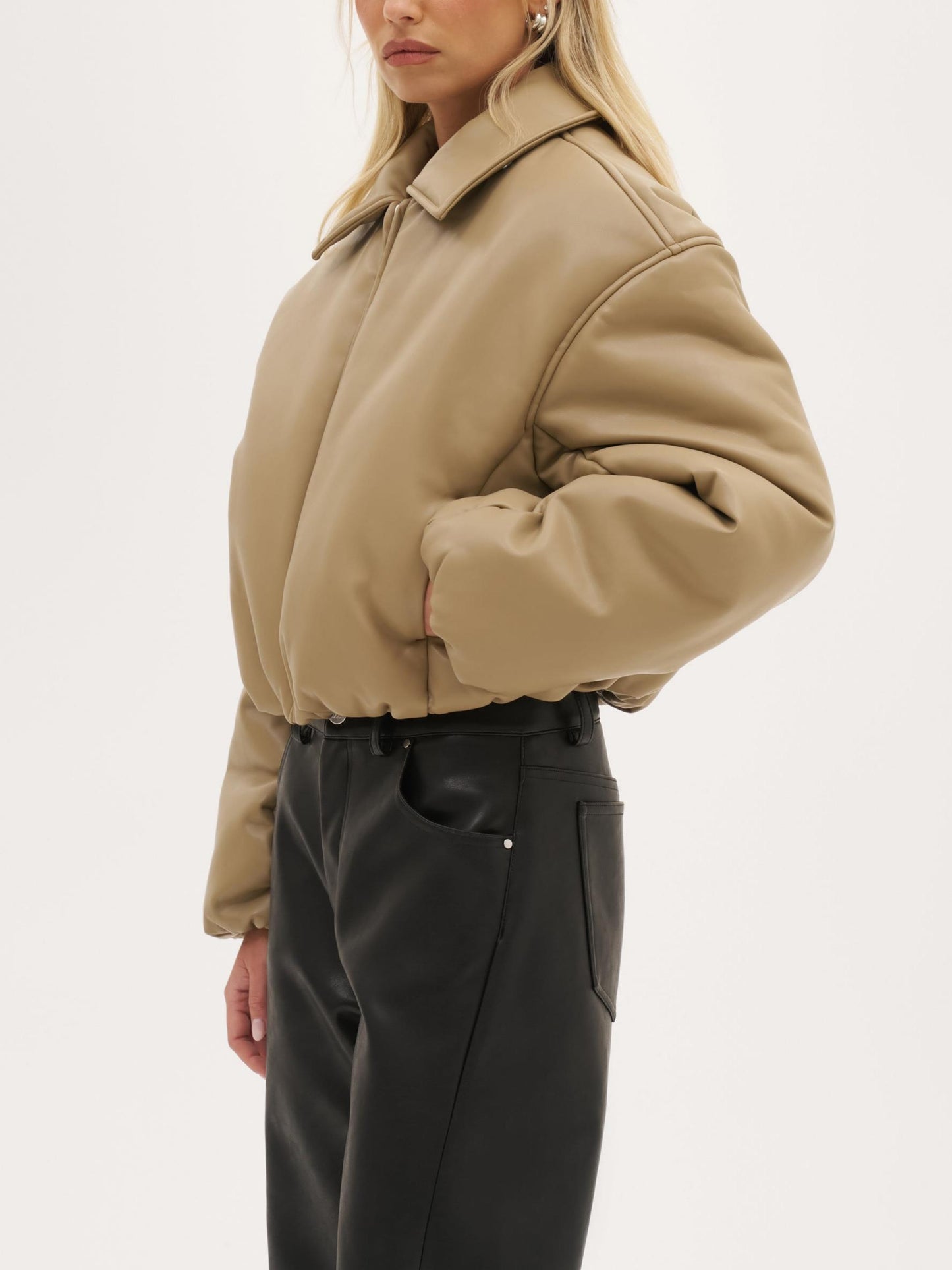 Aspen Puffer Jacket - Beige