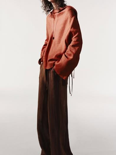 Backless Tie-Back Loose Shirt